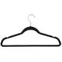 MEIYIN 5 X Black Adult Non-Slip Hangers Flocked Velvet Clothes Coat Trouser Wardrobe MEIYIN 5 X Black Adult Non-Slip Hangers Flocked Velvet Clothes Coat Trouser Wardrobe