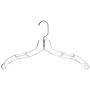 Mainetti 5400 Clear Plastic Hangers with 360 Swivel Metal Hook and Notches for Straps, Great for Shirts/Tops/Dresses, 17 Inch (Pack of 10) Mainetti 5400 Clear Plastic Hangers with 360 Swivel Metal Hook and Notches for Straps, Great for Shirts/Tops/Dresses, 17 Inch (Pack of 10)