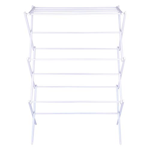 Foldable Clothes Drying Laundry Rack - Stainless Drying Clothes Rack - Portable Rolling Drying Rack for Laundry Baby Clothes Drying Hangers Rack, Stainless Drying Racks for Laundry