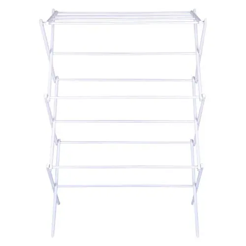 Foldable Clothes Drying Laundry Rack - Stainless Drying Clothes Rack - Portable Rolling Drying Rack for Laundry Baby Clothes Drying Hangers Rack, Stainless Drying Racks for Laundry