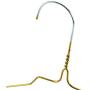HANGERWORLD 10 Gold Coating 16inch Metal Wire 13 Gauge Pants Bar Coat Clothes Garment Hangers