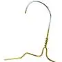 HANGERWORLD 10 Gold Coating 16inch Metal Wire 13 Gauge Pants Bar Coat Clothes Garment Hangers