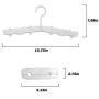 OneBuyOne Folding Hangers, Plastic Foldable Clothes Hangers 10 Pack Mini Non-Slip Kids Hangers Baby Hangers