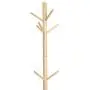 Coat Rack, pollyhb Wooden Free-standing Coat Rack for Hats Scarves Clothes and Handbags, Tree Shape Hangers Rack with 9 Hook-painted
