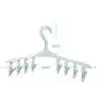 10pcs Random Color Plastic Portable Bathrooms Cloth Hanger Rack with Detachable Clips Clothespin Clothes Hangers Socks Underwear Drying Clips 10pcs Random Color Plastic Portable Bathrooms Cloth Hanger Rack with Detachable Clips Clothespin Clothes Hangers Socks Underwear Drying Clips