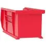 Akro-Mils 30224 Plastic Storage Stacking Hanging Akro Bin, 11-Inch by 4-Inch by 4-Inch, Red, Case of 12