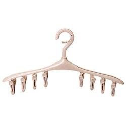 Gugio Baby Clothes Hangers with 8 Clips Non Slip Space Saving for Diapers Socks Lingerie Pant