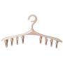 Gugio Baby Clothes Hangers with 8 Clips Non Slip Space Saving for Diapers Socks Lingerie Pant