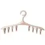 Gugio Baby Clothes Hangers with 8 Clips Non Slip Space Saving for Diapers Socks Lingerie Pant