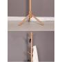 YMJ Coat Stand Clothes Rack Wood Floor Finish Entryway Standing Coat Rack Hall Tree Hat Hanger Holder for Jacket Clothes Coat Racks