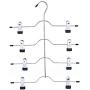 5pcs 4 Layers Stainless Steel Multifunctional Clothes Hangers Pants Storage Hangers Cloth Rack Multilayer Storage Cloth Hanger