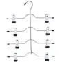 5pcs 4 Layers Stainless Steel Multifunctional Clothes Hangers Pants Storage Hangers Cloth Rack Multilayer Storage Cloth Hanger