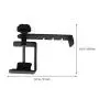 Cabilock Headphone Stand Holder Gaming Headphones Hanger Mount Under Desk Hook Clip for Bag (Black)