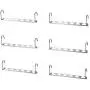 6Pcs Multifunctional Drying Storage Rack Clothes Folding Metal Quick Hanger Organizer Closet Hangers for Clothes Coat Hanger