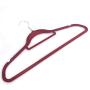 Alger Max 10 Pack Plastic Clothes Hangers with Hook Non-Slip Heavy Duty Suit Hangers Space Saving Organizer 22LBS Capacity for Bedroom Closet Clothes Wine Red