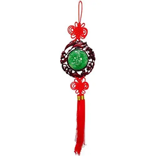 Crane Wood Jade Hanger Crane Wood Jade Hanger