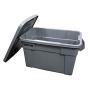 Rubbermaid Commercial Products Brute Tote Storage Container With Lid, 20-Gallon, Gray (Fg9S3100Gray)