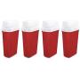Sterilite 30 Inch Holiday Gift Wrapping Paper Storage Boxes with Lid (4 Pack)