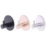 Cher9 8 Pcs Round Self Adhesive Hooks Home Kitchen Wall Door Hook Clothes Coat Bag Key Hanger Bathroom Towel Holder Storage Aluminum