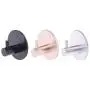 ZHARA 7 Pcs Round Self Adhesive Hooks Home Kitchen Wall Door Hook Clothes Coat Bag Key Hanger Bathroom Towel Holder Storage Aluminum