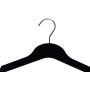 Black Velvet Hangers for Clothes- Heavy Duty Coat Hangers Non Slip Velvet- Slim and Space Saving Clothing Hangers for Top, Shirt, Sweater and Other Dress- Durable Suit Hangers (18, Standard)