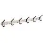 Nesee Stainless Steel Round Robe Coat Hat Wall Mounted Coat Rack Coat Hooks Kitchen Apron Pot Pan Rack Bathroom Towel Rail Stainless Steel Hook Rack for Clothes Hanger Hooks