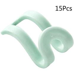 Yazierstyuor Easy Hook, 15Pcs Creative Mini Flocking Clothes Hanger Organizer