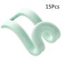 Yazierstyuor Easy Hook, 15Pcs Creative Mini Flocking Clothes Hanger Organizer