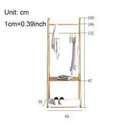 ZCYX Nordic Coat Rack Floor Bedroom Hanger Clothes Bag Rack Multifunctional Clothe Rack Bedroom Rack (Color : Gold Hanger)