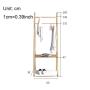 ZCYX Nordic Coat Rack Floor Bedroom Hanger Clothes Bag Rack Multifunctional Clothe Rack Bedroom Rack (Color : Gold Hanger)