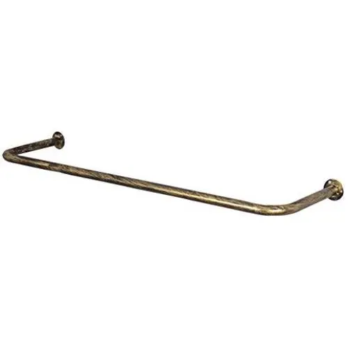 QiangDa-yimaojia QIANGDA Wall Mount Coat Rack Iron Pole Clothes Hanger Goods Shelves Display Shelf For Clothing Store Retro European Style, Multi-size Optional (Color : 1#, Size : 120cm) QiangDa-yimaojia QIANGDA Wall Mount Coat Rack Iron Pole Clothes Hanger Goods Shelves Display Shelf For Clothing Store Retro European Style, Multi-size Optional (Color : 1#, Size : 120cm)