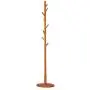 Free Standing Wood Coat Rack-8 Hooks Sturdy Wooden Coat Hanger Entryway Hall Tree Coat Tree with Round Base for Clothes,Scarves,Handbags,Umbrella (Honey Brown) Free Standing Wood Coat Rack-8 Hooks Sturdy Wooden Coat Hanger Entryway Hall Tree Coat Tree with Round Base for Clothes,Scarves,Handbags,Umbrella (Honey Brown)