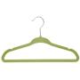 Belovedkai 20PCS Kids Baby Velvet Hangers - Small Clothes Hanger - Non Slip - Space Saver (Green)