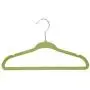 Homgrace Kids Velvet Clothes Hangers, Small Clothes Hanger, Non Slip Space Saver Pack of 20 (Green)