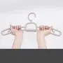SAASNY Standard Plastic Hangers,[10 Pack] Premium Plastic Hangers with Tie Bar - Heavy Duty -Space Saving & Non Slip - Plastic Suit Hangers,Clothes Hanger (Brown) for Drying and Storage
