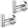 JOMAY Bathroom Towel Hooks for Hanging, Simple Robe Hooks Wall Hooks Heavy Duty, Door Holder Clothes Hanger Wall Mounted, Rustproof Brushed SUS 304 Stainless Steel for Shower Kitchen Hotel (2 Pcs) JOMAY Bathroom Towel Hooks for Hanging, Simple Robe Hooks Wall Hooks Heavy Duty, Door Holder Clothes Hanger Wall Mounted, Rustproof Brushed SUS 304 Stainless Steel for Shower Kitchen Hotel (2 Pcs)