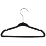 HNIWDJ 10 Packs Flocking Hangers Velvet Non-Slip Kids Hangers Without Traces Baby Clothes Rack Velvet Hangers (Color : Black, Size : 2821.50.5CM)