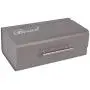 lRICE-home Storage Container Boxes Heavy Duty Rectangle Flip Iron Bread Bin Loaf Canister - White