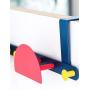 Nakko Over The Door Hook Hanger, Strong Metal Organizer for Cloth, Towel, Hat, Bag, Belt, Scarf, Jewelry, Multi Color Door Coat Rack, Iron