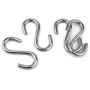 15 Pack Heavy Duty Stainless Steel S Shaped Hooks 2.2 Inch Long 1/5 Inch Thickness S Metal Hooks