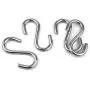 15 Pack Heavy Duty Stainless Steel S Shaped Hooks 2.2 Inch Long 1/5 Inch Thickness S Metal Hooks 15 Pack Heavy Duty Stainless Steel S Shaped Hooks 2.2 Inch Long 1/5 Inch Thickness S Metal Hooks