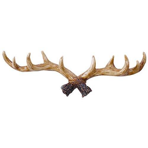 Enerhu Vintage Deer Antlers Wall Hooks Antique Clothes Hanger Rack Coat Hooks for Home