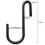 Dreecy 30 Pack S Hooks, Heavy Duty Hangers, Metal Iron Hanger S Hooks Black - for Hanging Pots and Pans, Coffee Mugs, Utensils, Clothes, Jeans, Towels in Kitchen and Closet Shelf