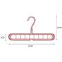 Magic Multi-Port Support Circle Clothes Hanger Clothes Drying Rack Multifunction Plastic Clothes Hangers Home Storage Hangers 10pcs Random Color