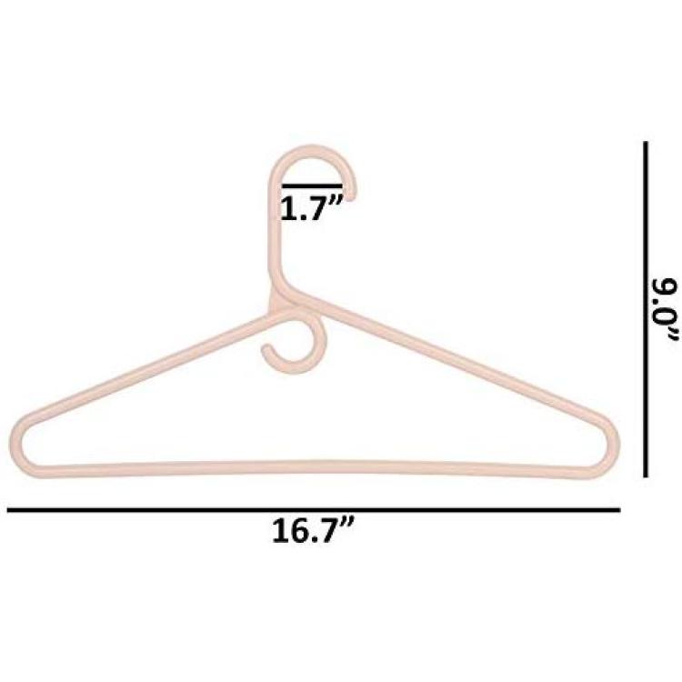 Neaties American Made Nude Super Heavy Duty Plastic Hangers