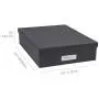 Bigso Oskar Fiberboard Label Frame Document Letter Box, 3.3 x 10.2 x 13.8 in, Dark Grey Bigso Oskar Fiberboard Label Frame Document Letter Box, 3.3 x 10.2 x 13.8 in, Dark Grey