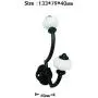 BaoBae 2PCS Heavy Duty Wall Mounted Metal Hooks Cloth Robe Hat Hanger Holders Pumpkin Knob Hooks with Screws BaoBae 2PCS Heavy Duty Wall Mounted Metal Hooks Cloth Robe Hat Hanger Holders Pumpkin Knob Hooks with Screws