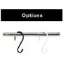 Smart Design Premium S-Hooks w/ Rubber Gripped Finish - Steel Metal Frame - Rust Resistant Finish - Hanging Kitchen, Closet, & Storage Items - Home (3.125 x 5.75 Inch) [White] (6-Pack)