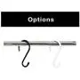Smart Design Premium S-Hooks w/ Rubber Gripped Finish - Steel Metal Frame - Rust Resistant Finish - Hanging Kitchen, Closet, & Storage Items - Home (3.125 x 5.75 Inch) [White] (6-Pack)