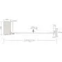 Balcony Invisibility Clothesline,Wall hanging Indoor Telescopic hotels Bathroom Clothes hanger Single line String extended length:13.8 feet4.2m-S